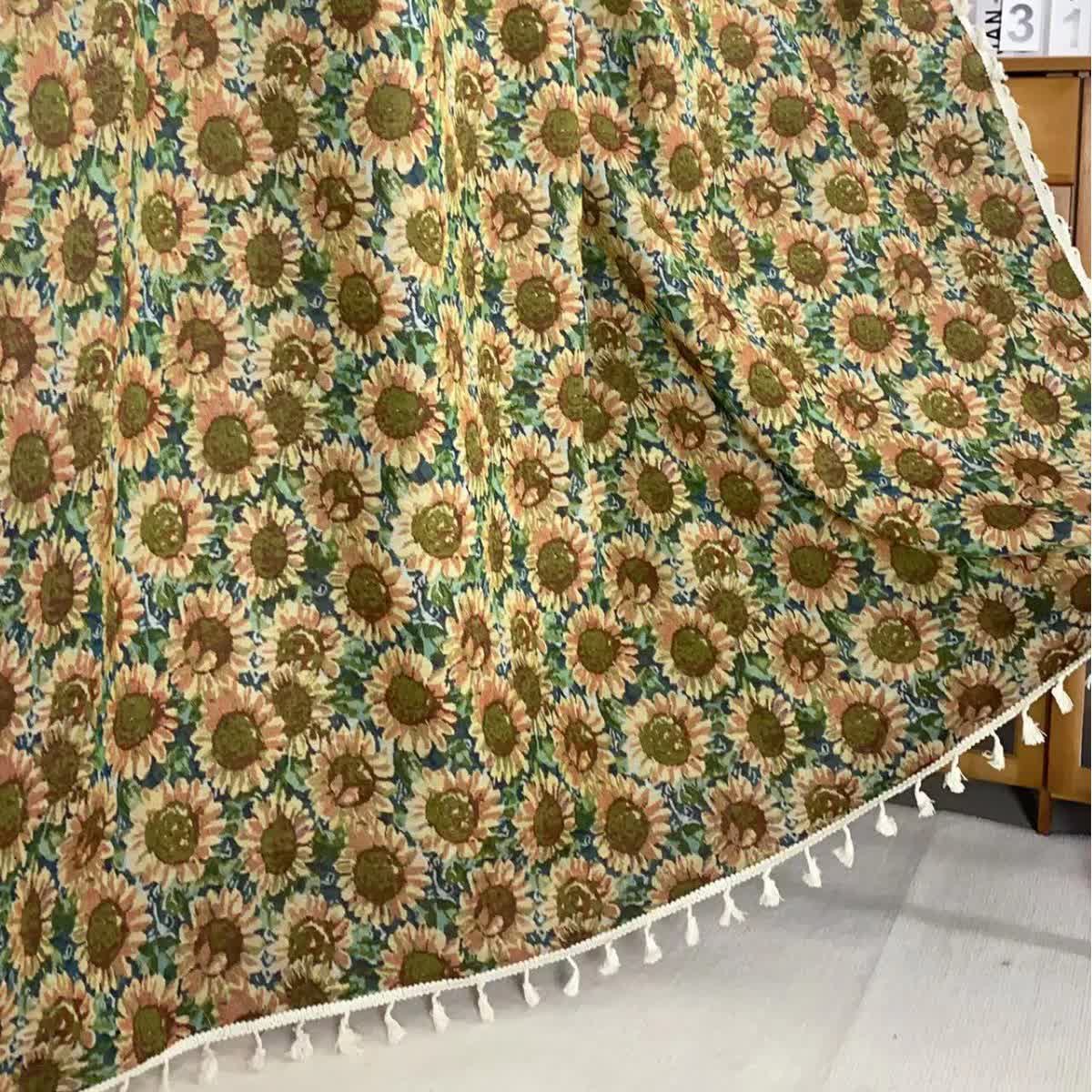 Tenda oscurante a forma di girasole in stile fattoria