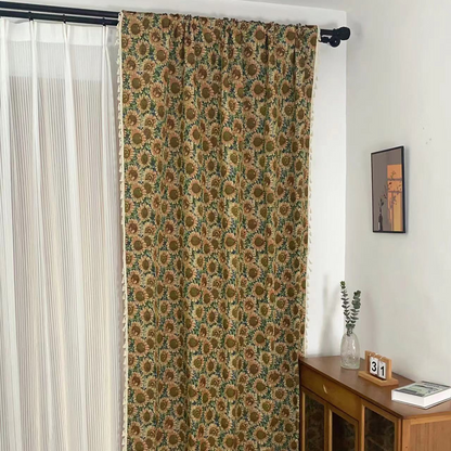 Tenda oscurante a forma di girasole in stile fattoria