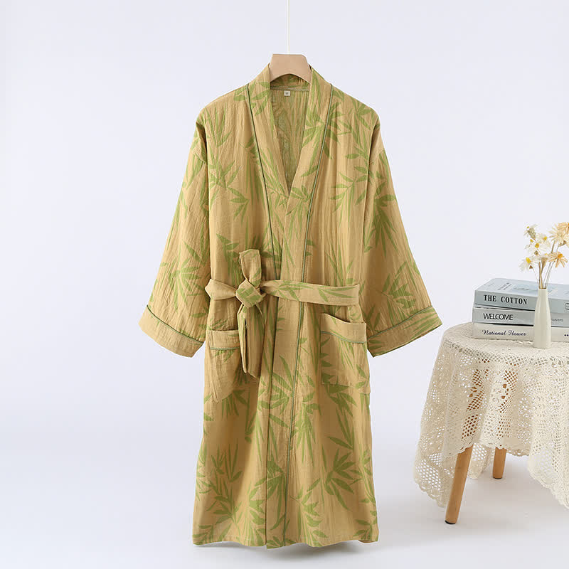 Accappatoio in cotone di bambù jacquard stile neutro