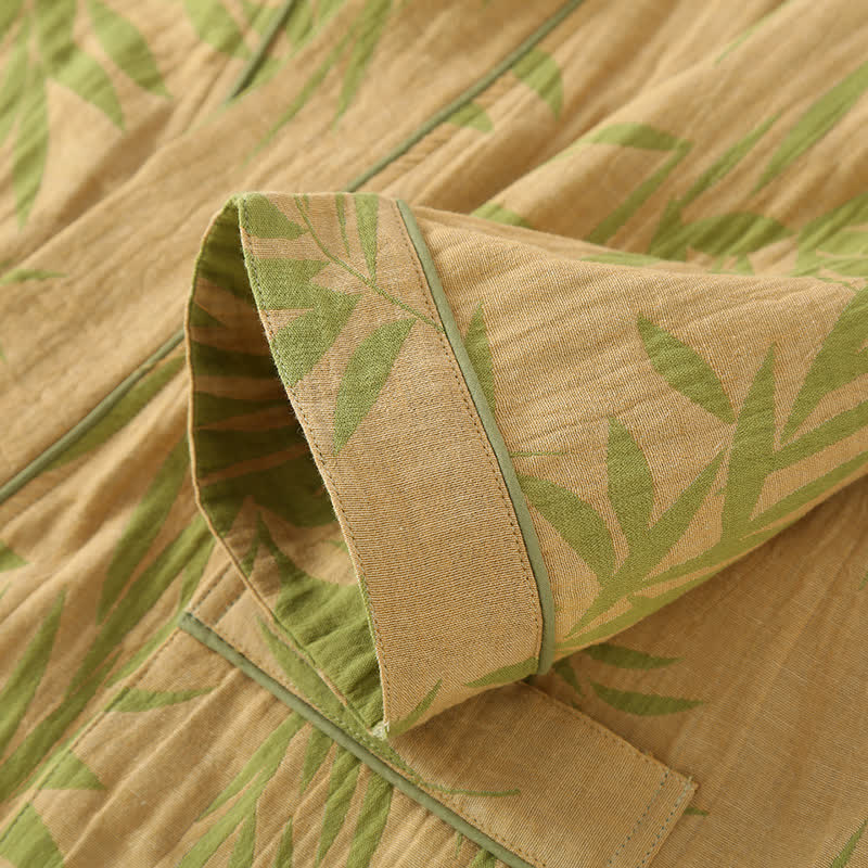 Accappatoio in cotone di bambù jacquard stile neutro