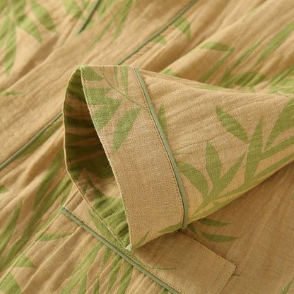 Accappatoio in cotone di bambù jacquard stile neutro