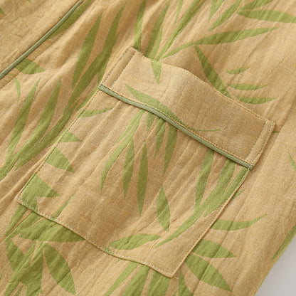 Accappatoio in cotone di bambù jacquard stile neutro