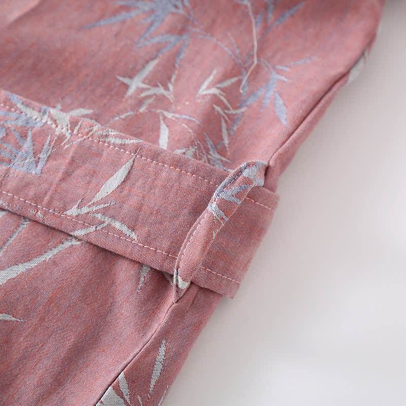 Accappatoio traspirante in cotone e bambù jacquard