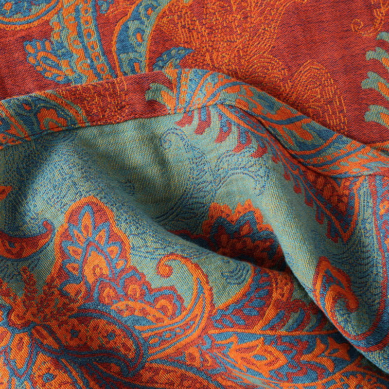 Accappatoio in garza di cotone jacquard retrò ad asciugatura rapida