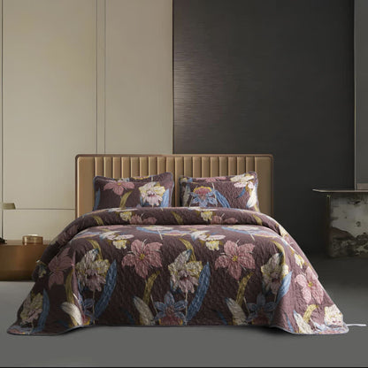 Set di biancheria da letto trapuntata traspirante Vintage Lily (3 pezzi)