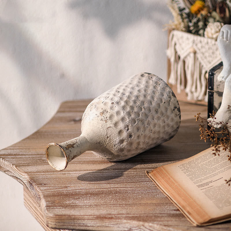 Decorazione per la casa: vaso in ferro battuto retrò