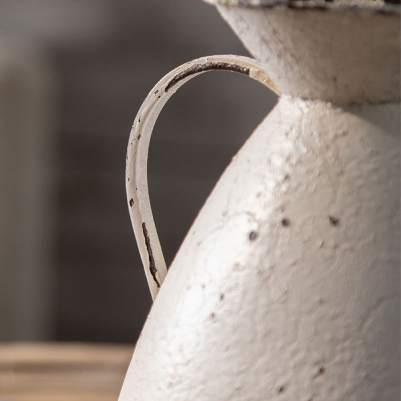 Vaso decorativo per fiori in stile rurale retrò