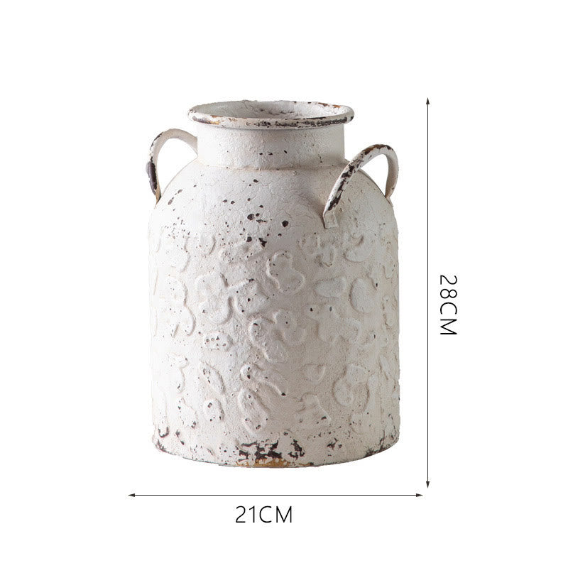 Vaso decorativo per fiori in stile rurale retrò