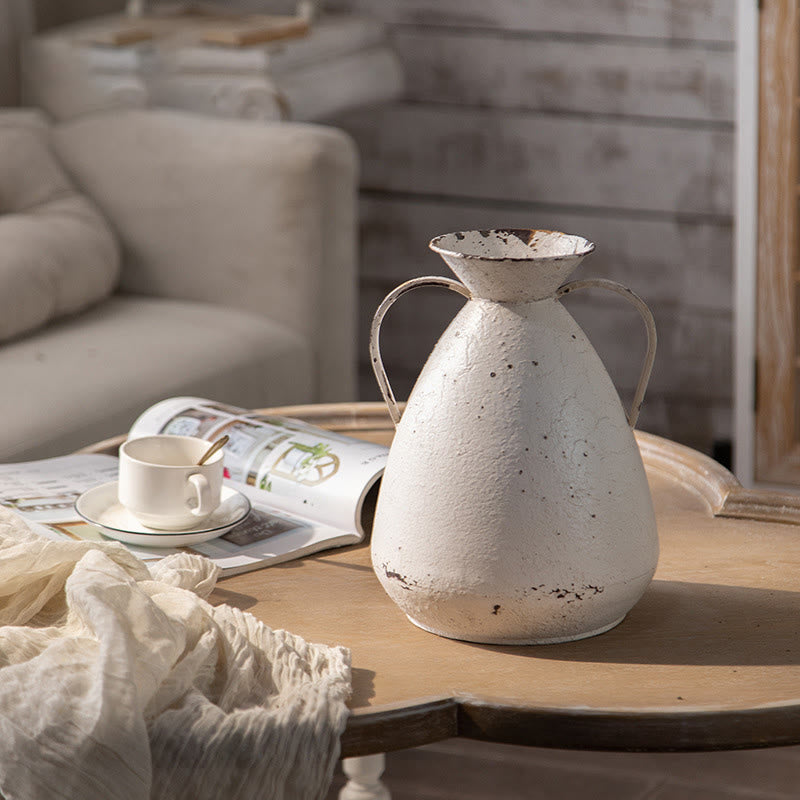Vaso decorativo per fiori in stile rurale retrò