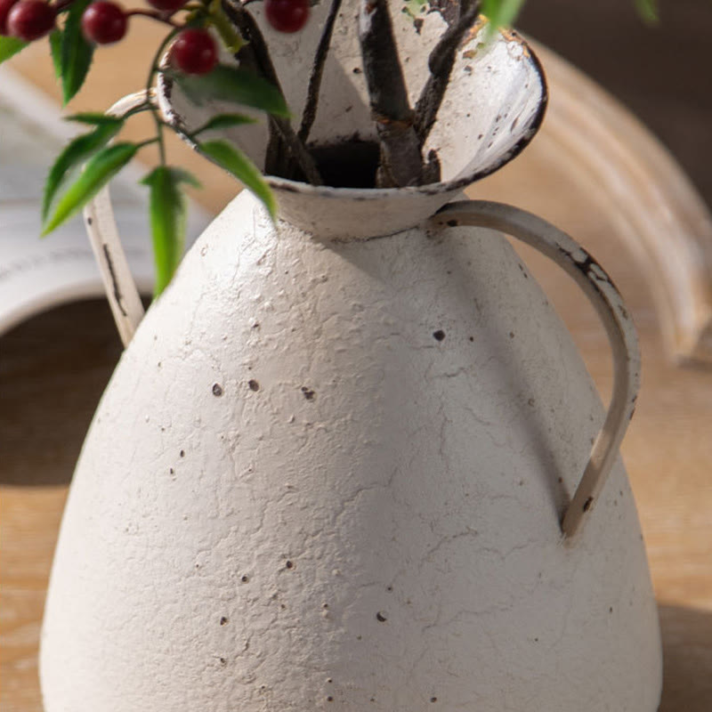 Vaso decorativo per fiori in stile rurale retrò