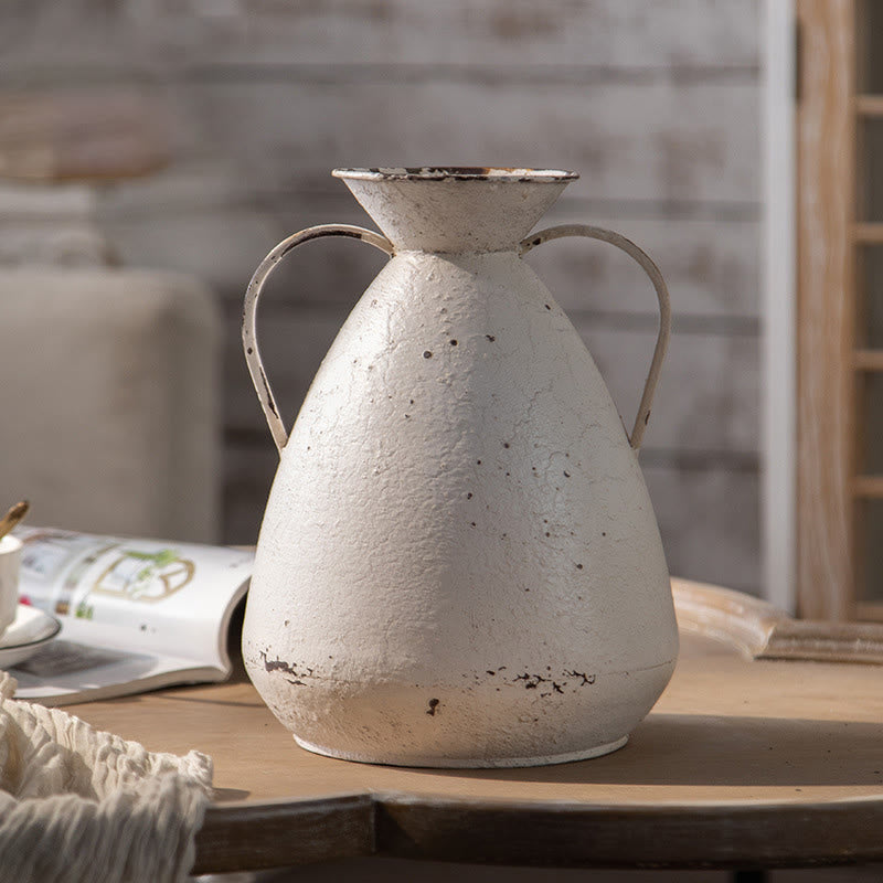 Vaso decorativo per fiori in stile rurale retrò