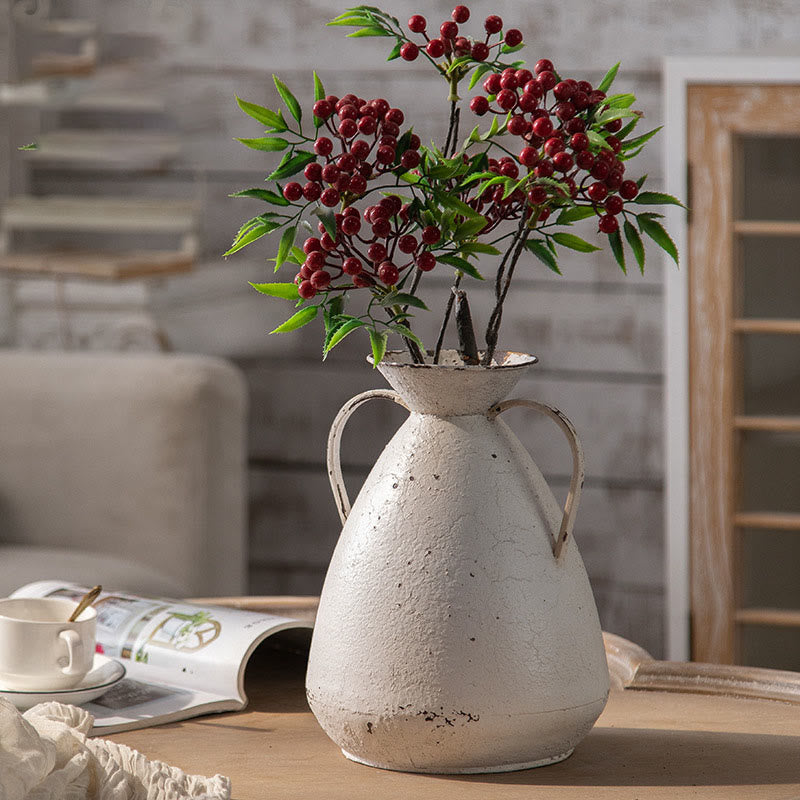 Vaso decorativo per fiori in stile rurale retrò