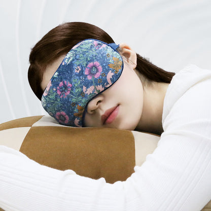 Maschera per dormire con motivo floreale alla lavanda