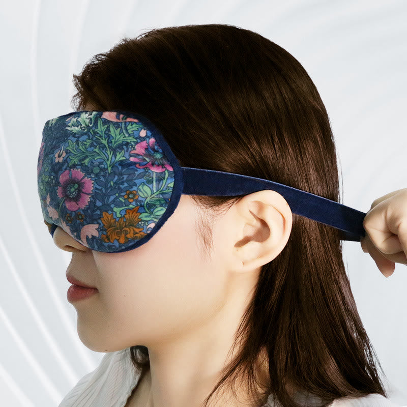 Maschera per dormire con motivo floreale alla lavanda