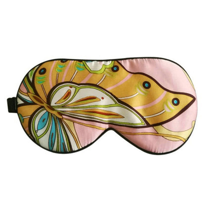 Maschera per dormire in seta stampata di lusso e oscurante