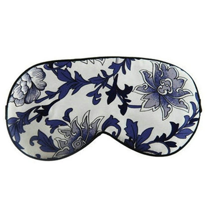 Maschera per dormire in seta stampata di lusso e oscurante