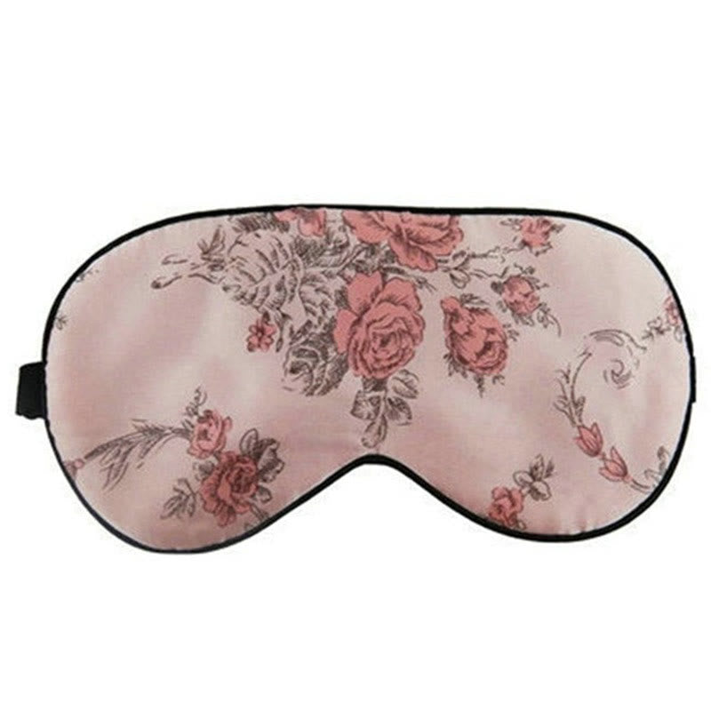 Maschera per dormire in seta stampata di lusso e oscurante