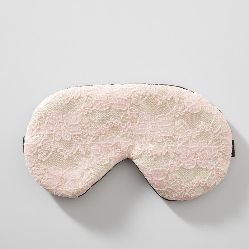 Elegante mascherina per gli occhi con fiori in pizzo
