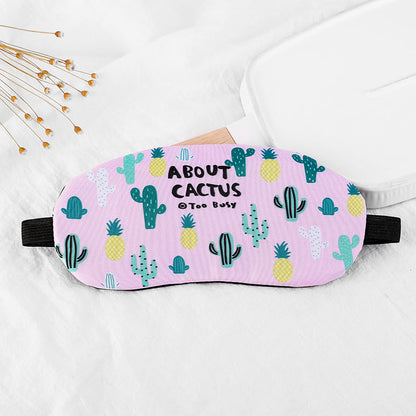 Maschera per gli occhi oscurante a forma di cactus dei cartoni animati creativi