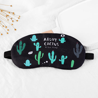 Maschera per gli occhi oscurante a forma di cactus dei cartoni animati creativi
