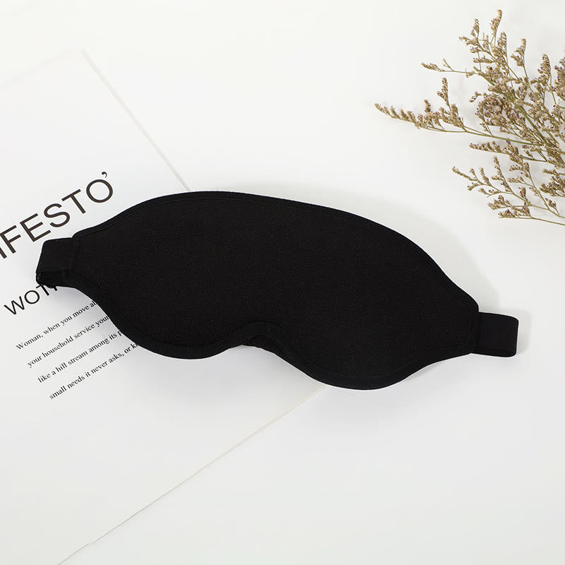 Maschera per dormire oscurante 3D a tinta unita