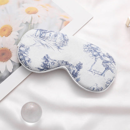 Maschera per dormire in seta imitazione stampa paesaggio