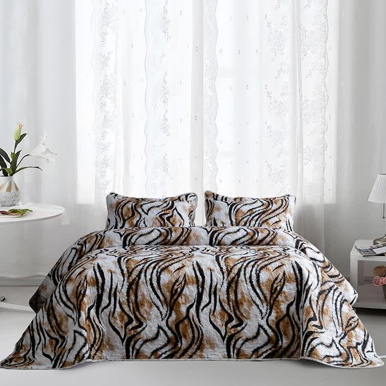 Set di biancheria da letto trapuntata vintage, traspirante e morbida (3 pezzi)