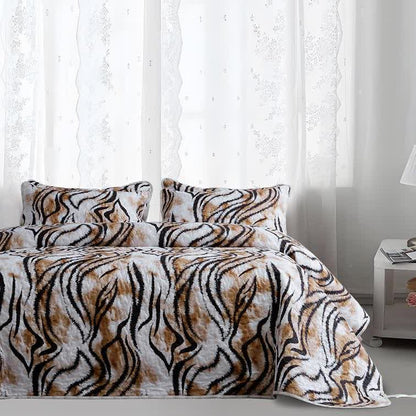Set di biancheria da letto trapuntata vintage, traspirante e morbida (3 pezzi)