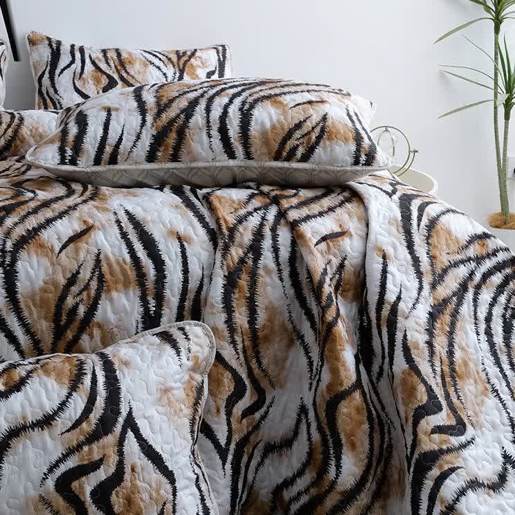 Set di biancheria da letto trapuntata vintage, traspirante e morbida (3 pezzi)