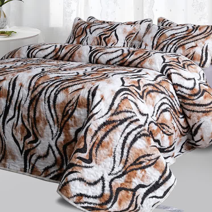 Set di biancheria da letto trapuntata vintage, traspirante e morbida (3 pezzi)