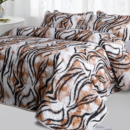 Set di biancheria da letto trapuntata vintage, traspirante e morbida (3 pezzi)