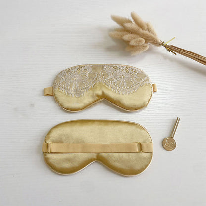 Maschera per dormire in seta imitazione pizzo sexy
