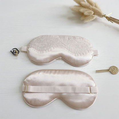 Maschera per dormire in seta imitazione pizzo sexy