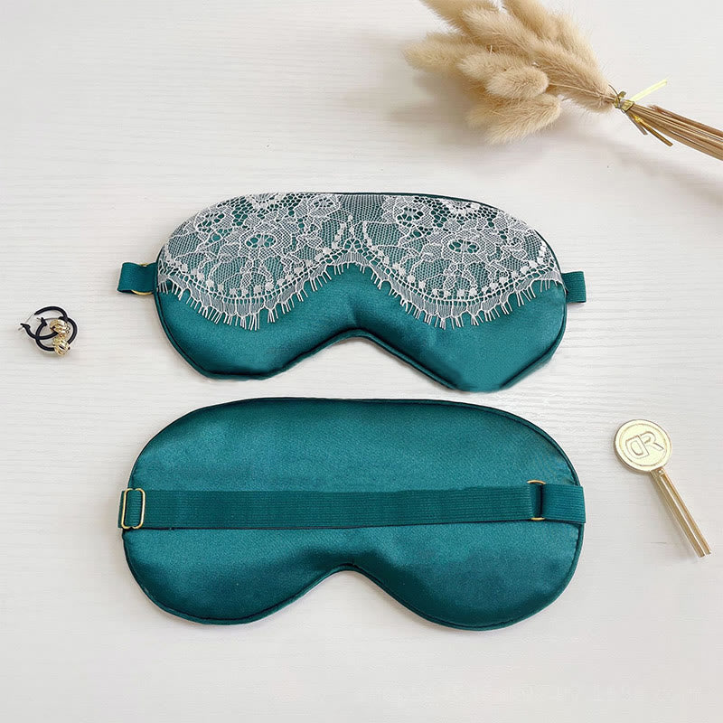 Maschera per dormire in seta imitazione pizzo sexy