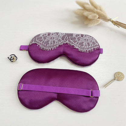 Maschera per dormire in seta imitazione pizzo sexy