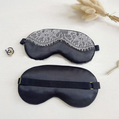 Maschera per dormire in seta imitazione pizzo sexy