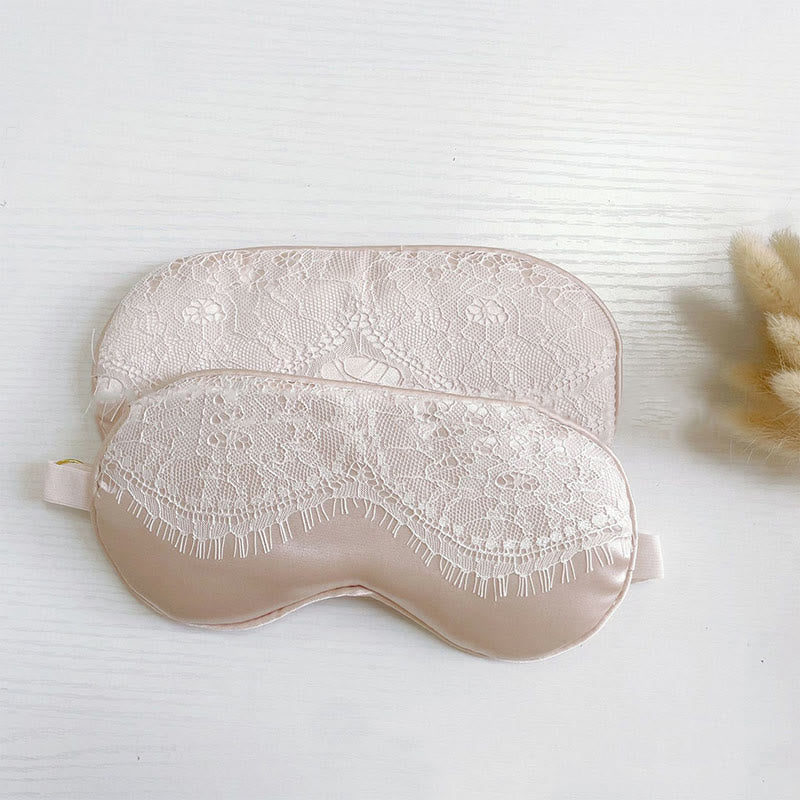 Maschera per dormire in seta imitazione pizzo sexy