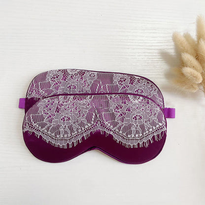 Maschera per dormire in seta imitazione pizzo sexy