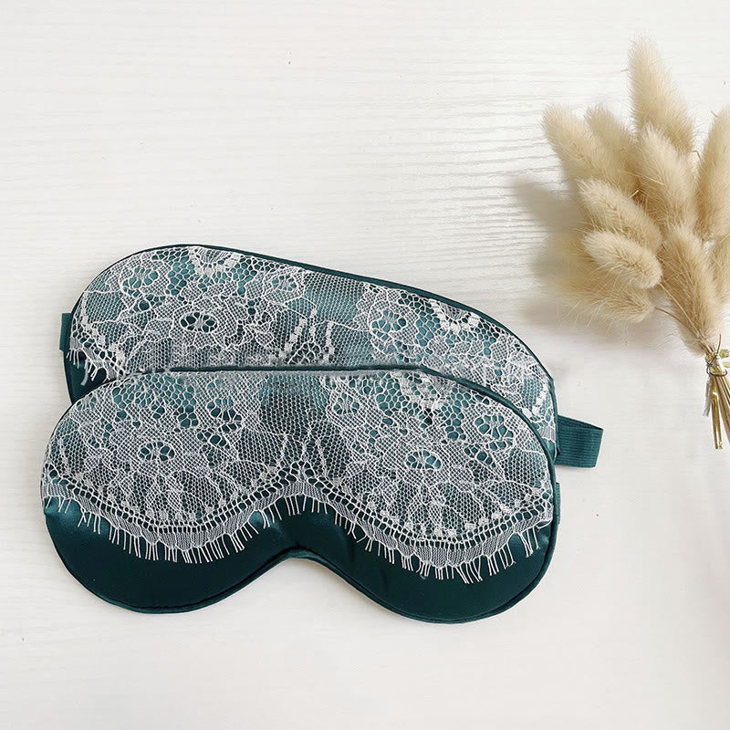 Maschera per dormire in seta imitazione pizzo sexy