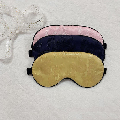 Maschera per dormire con motivo Paisley in seta simulata