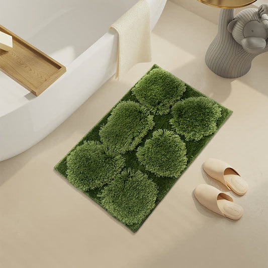 Tappetino da bagno antiscivolo assorbente in tinta unita