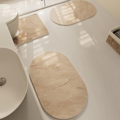 Tappetino da bagno moderno, antiscivolo, a rapida asciugatura e con trama testurizzata