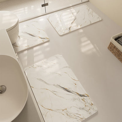 Tappetino da bagno moderno, antiscivolo, a rapida asciugatura e con trama testurizzata