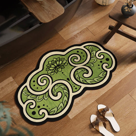 Tappetino da bagno antiscivolo in fango diatomeico Green Lotus