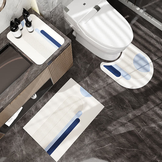 Tappetino da bagno antiscivolo semplice e moderno in fango diatomeico
