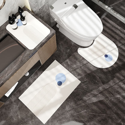Tappetino da bagno antiscivolo semplice e moderno in fango diatomeico
