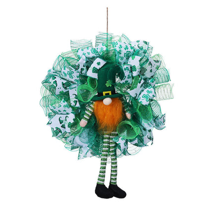 Decorazione da appendere alla porta con ghirlanda creativa per bambole a forma di trifoglio