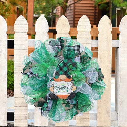 Decorazione da appendere alla ghirlanda con bambola di nastro per il giorno di San Patrizio