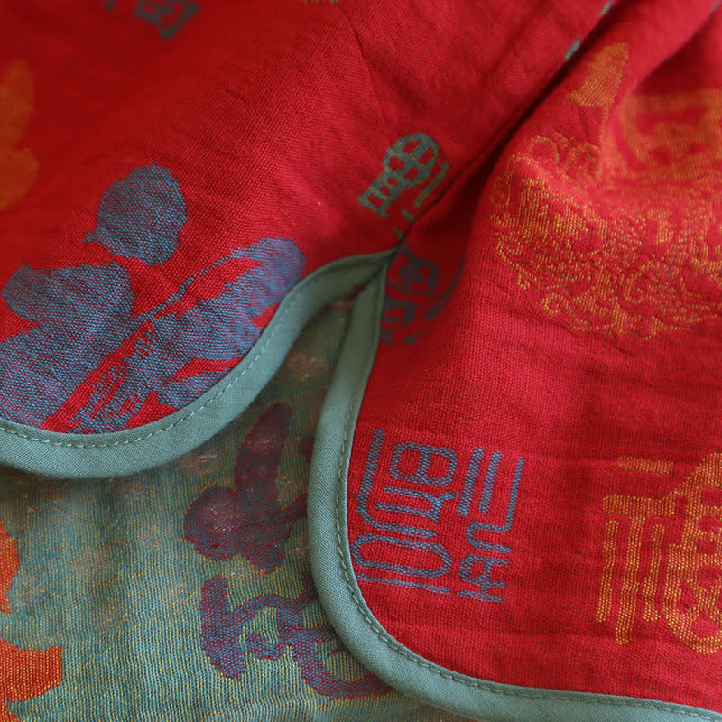 Completo da notte in garza di cotone vintage con scollo a V