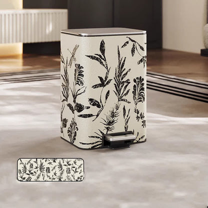 Elegante cestino per rifiuti in pelle pastorale resistente